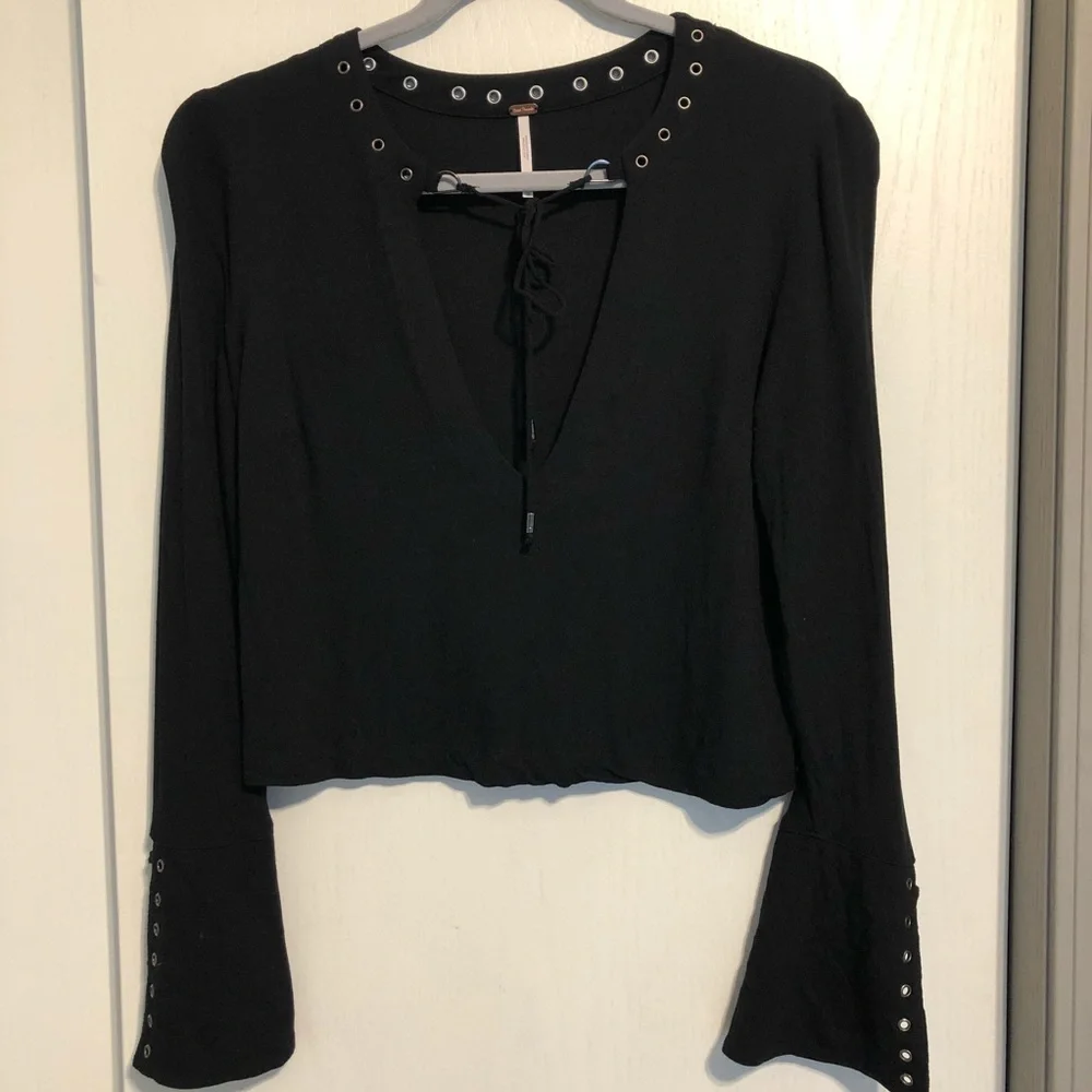 Free People Jump To The Beat Blouse XS - Picture 5 of 10